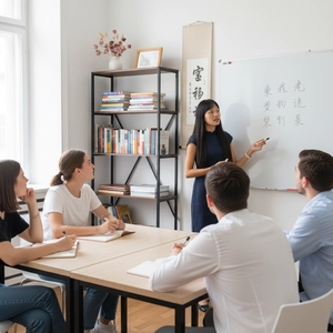 A one-to-one Chinese lesson at our school