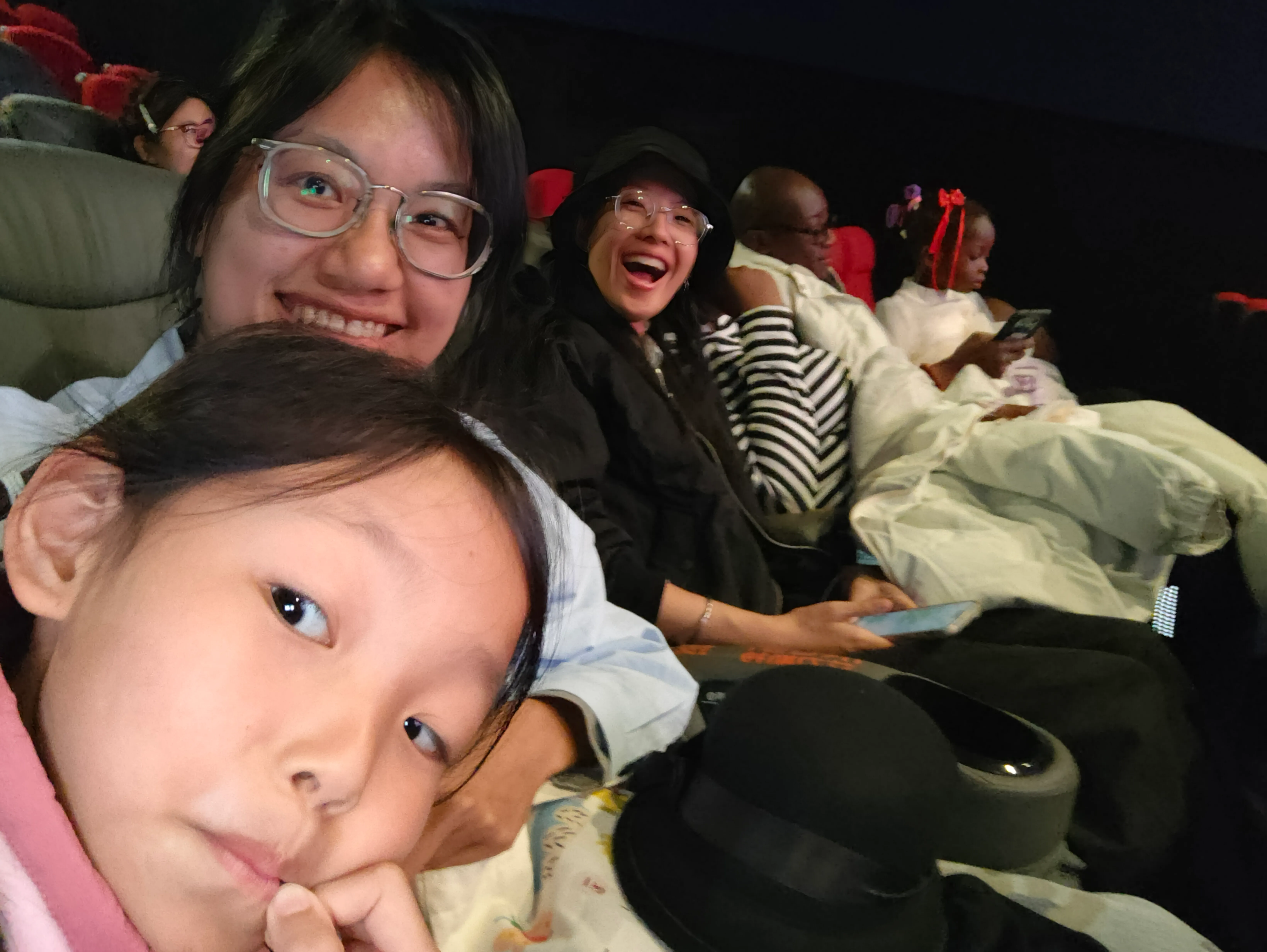 An afternoon at the cinema with students